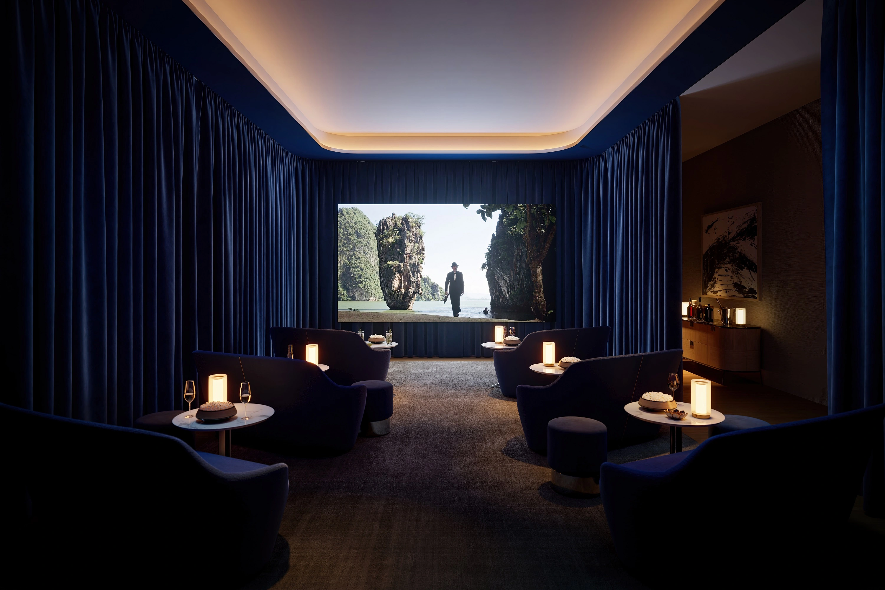 1428 Brickell — cinema room