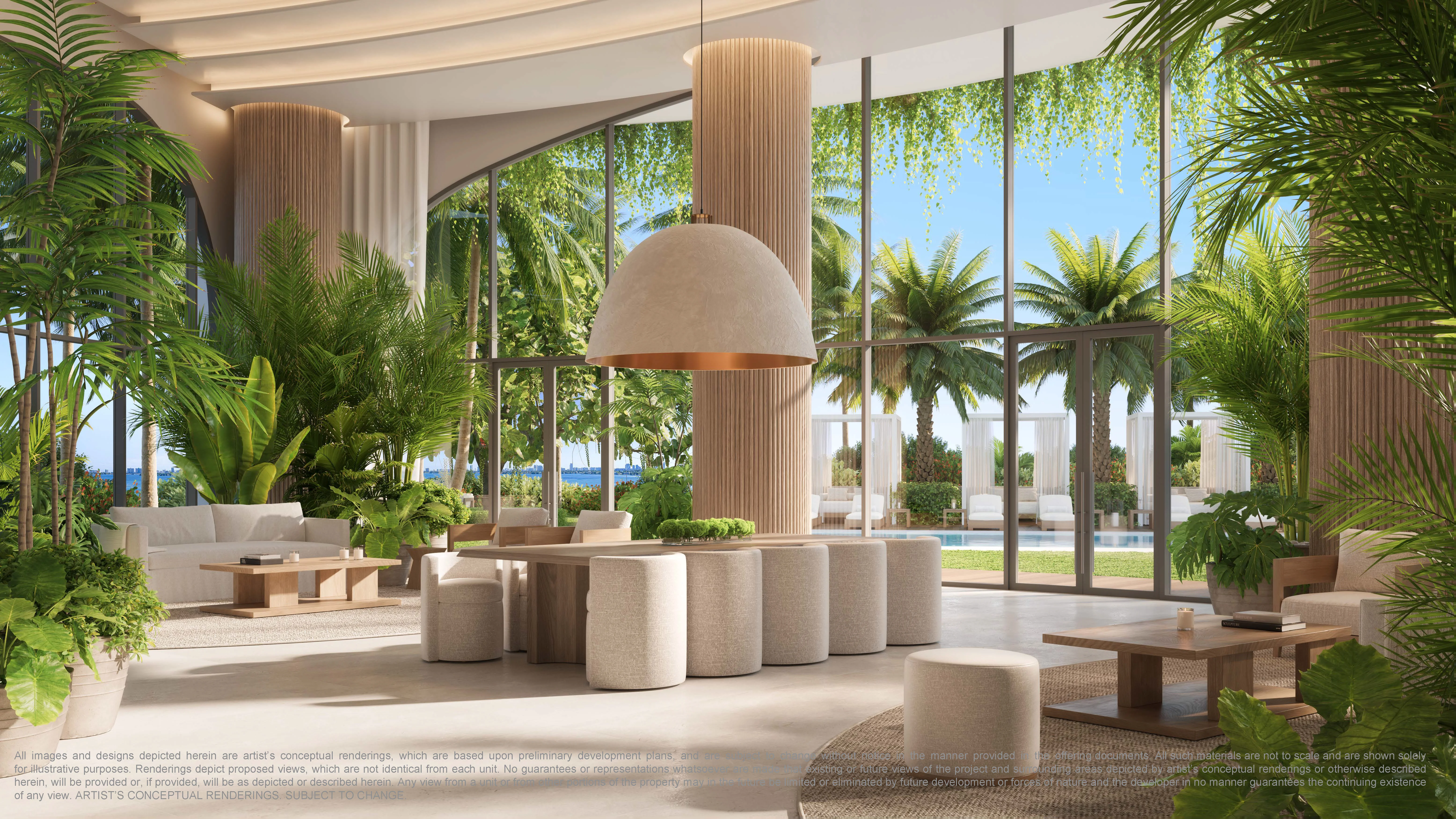 Edition Residences — amenity pool lounge